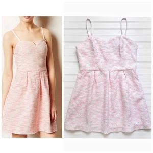 Anthropologie Moulinette Soeurs Pink Tweed Dress